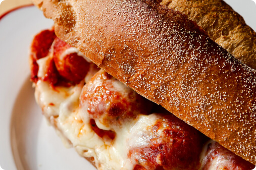 Cheesy Meatball Sub